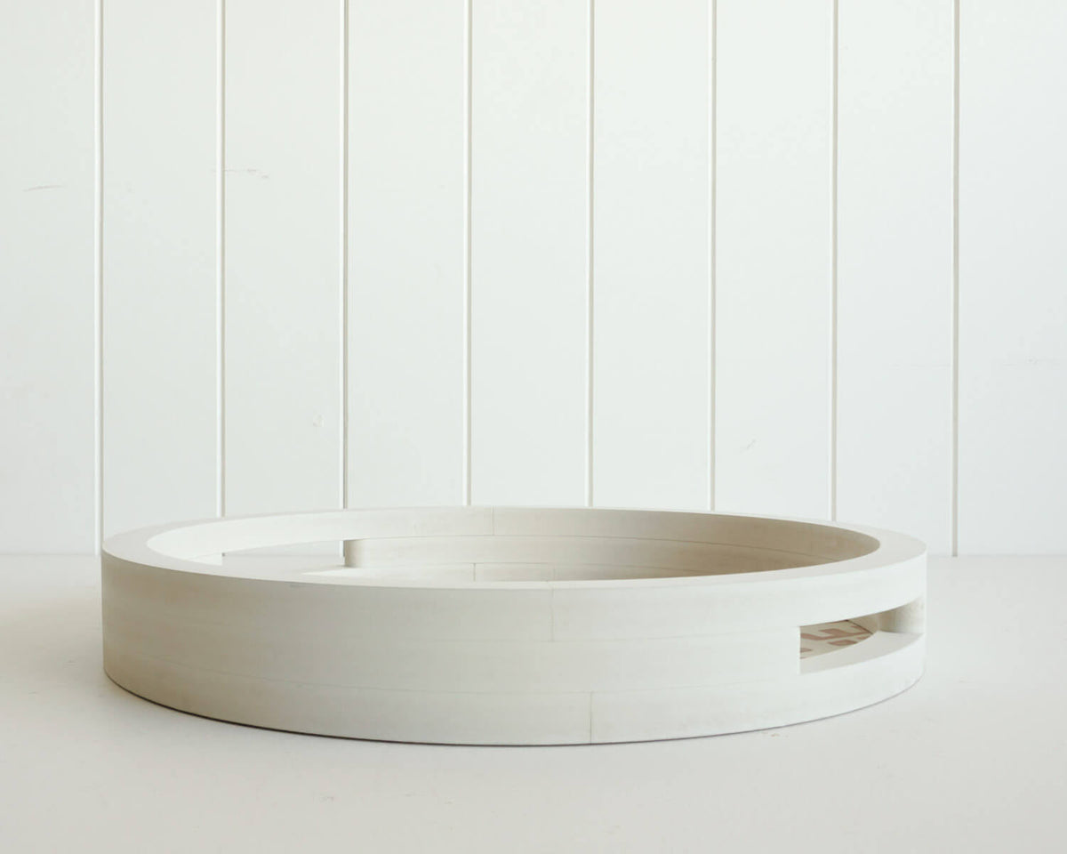 Rayell Scallop Food/Kitchen Serving/Dining/Display Tray Peach 40x40x6cm — image 3