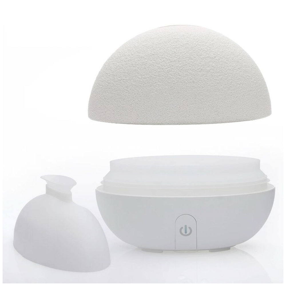 Homedics Ellia Stone Electric Air Aroma Essential Oil Diffuser Ceramic Stone Taupe 20cm — image 3