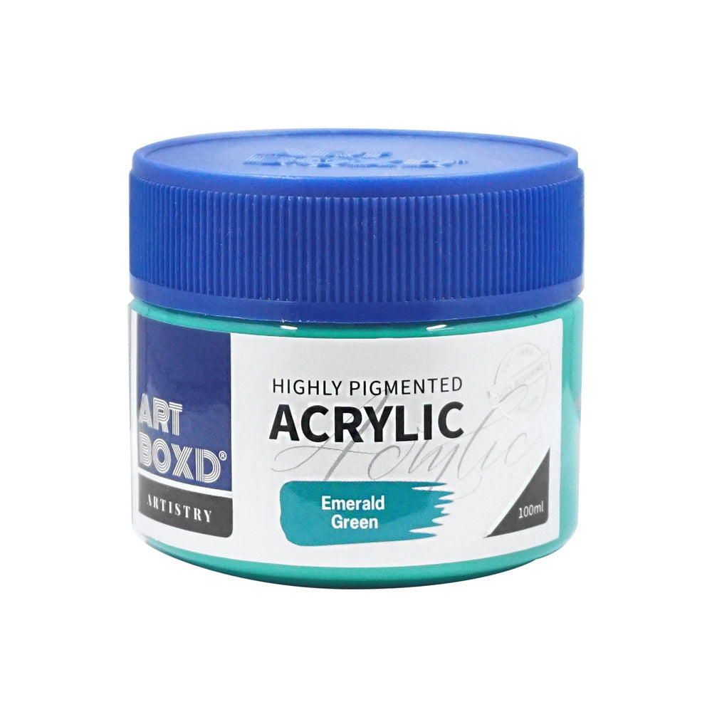 Art Boxd 100ml Premium Acrylic Artists Paint High Pigmented Emerald Green (12 Pack) — image 2