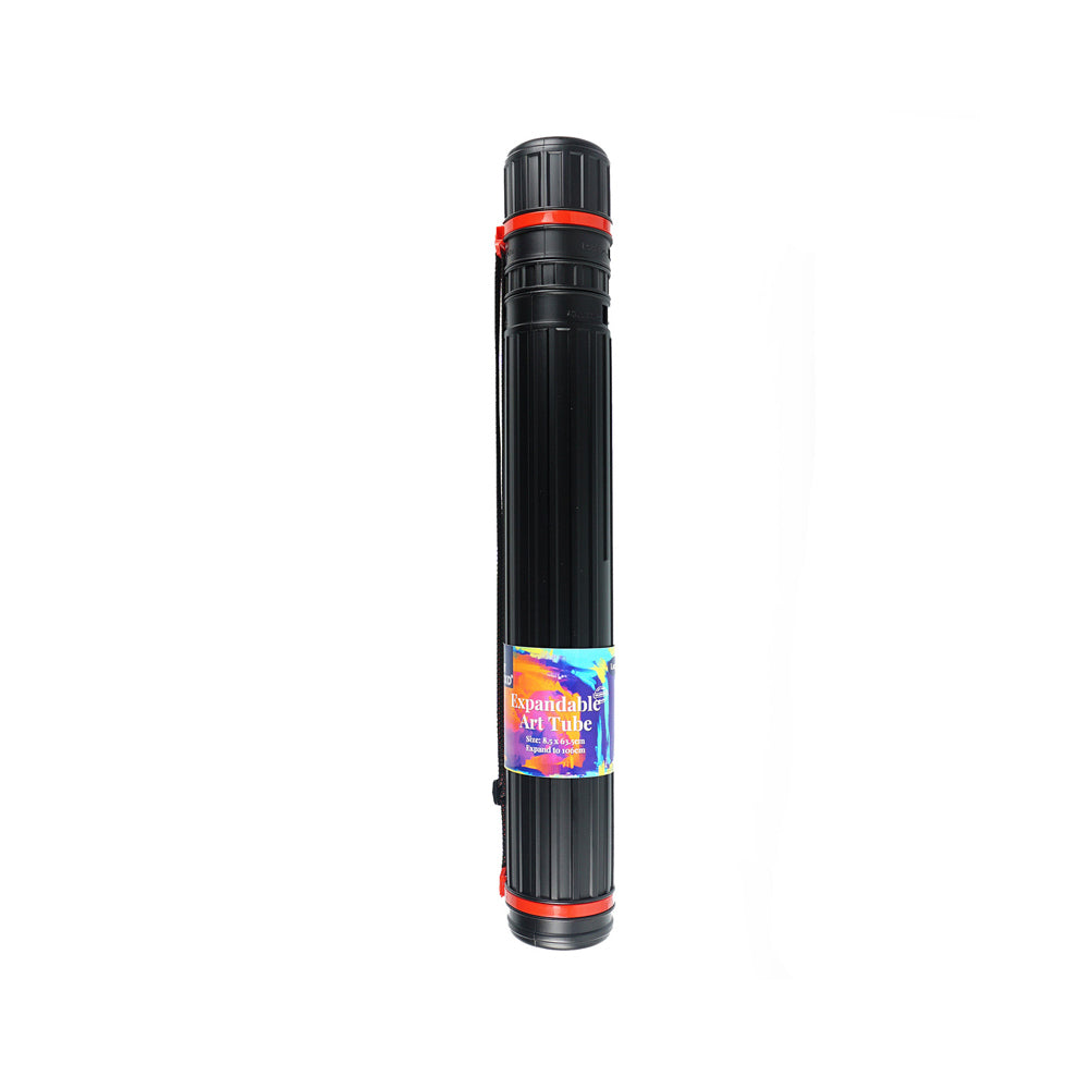 Art Boxd 63.5cm Expandable Poster/Art Storage Tube Painting Paper Holder Black