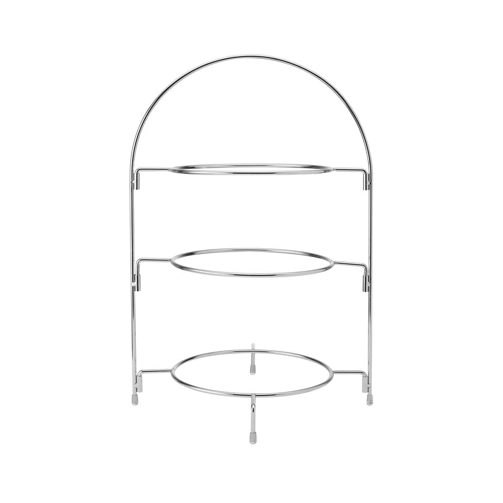 Artesa Silver 3 Tier Metal Food Serving Stand/Plate Holder Afternoon Tea/Cakes