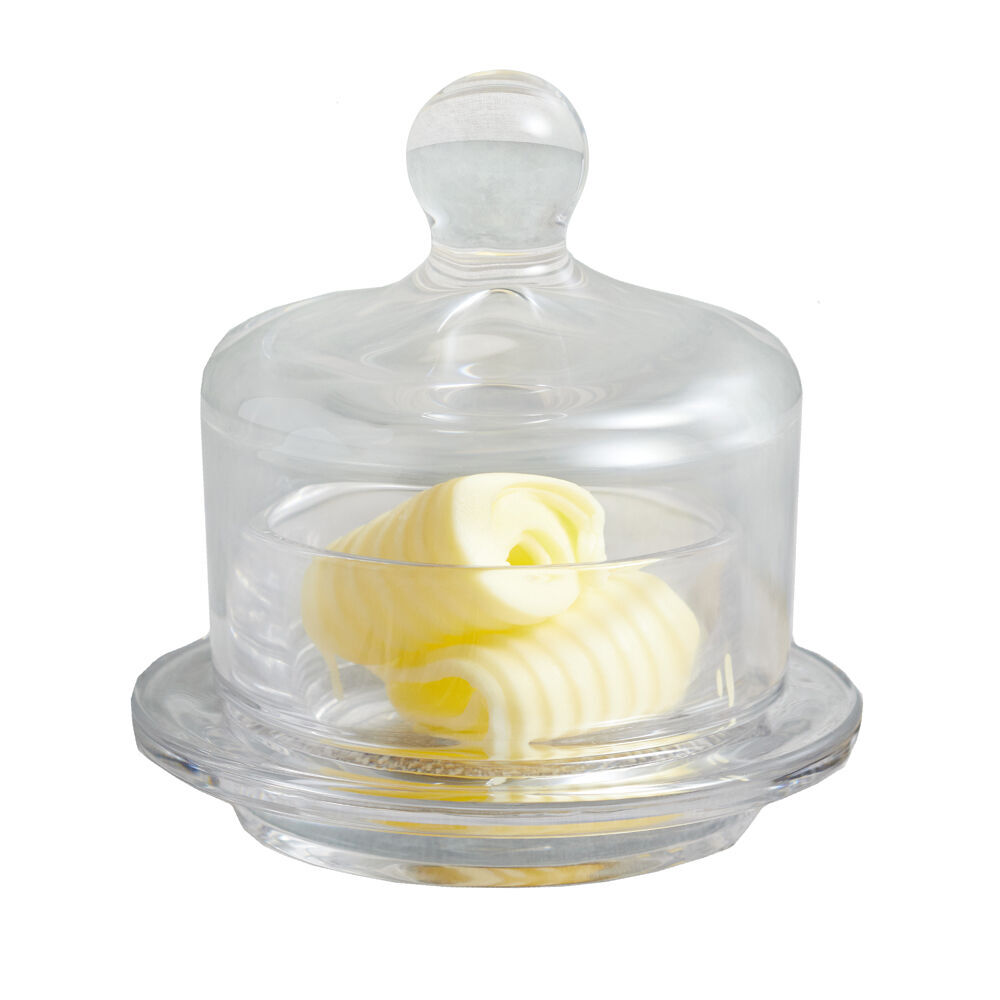 Artesa Mini Glass Serving Cloche for Butter Spreads Soft Cheese 9x9.5cm (2 Pack) — image 4