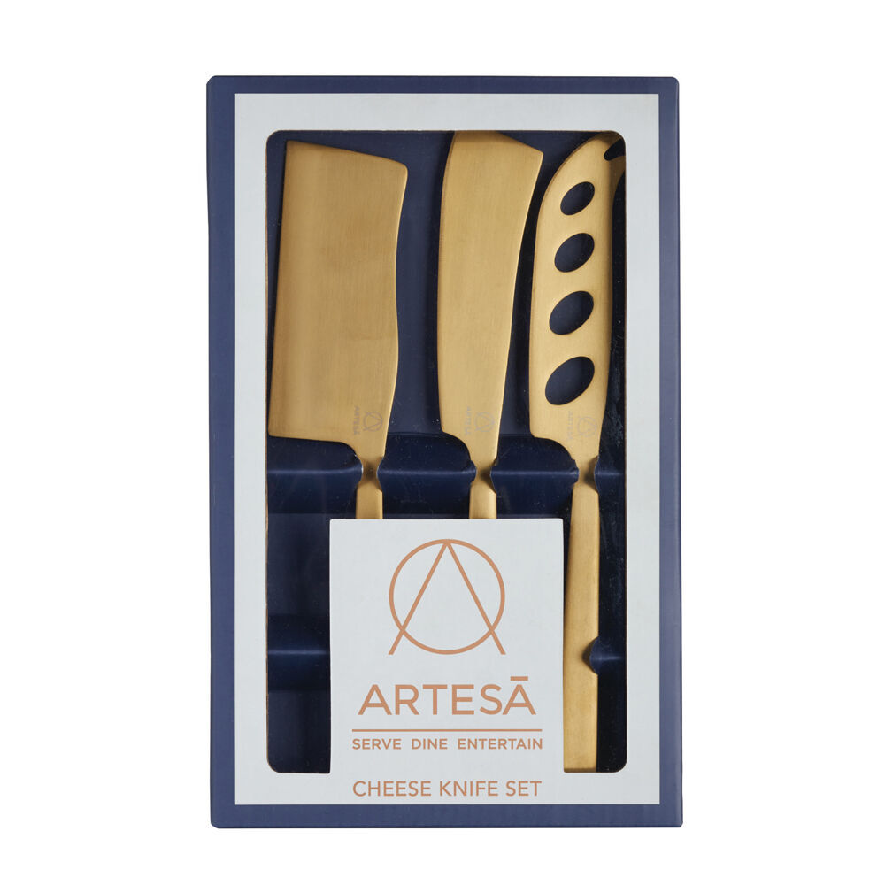 Artesa 4PK Artesa Set of Brass Finished Cheese Knives Dinner Party/Entertaining (2 Pack) — image 3