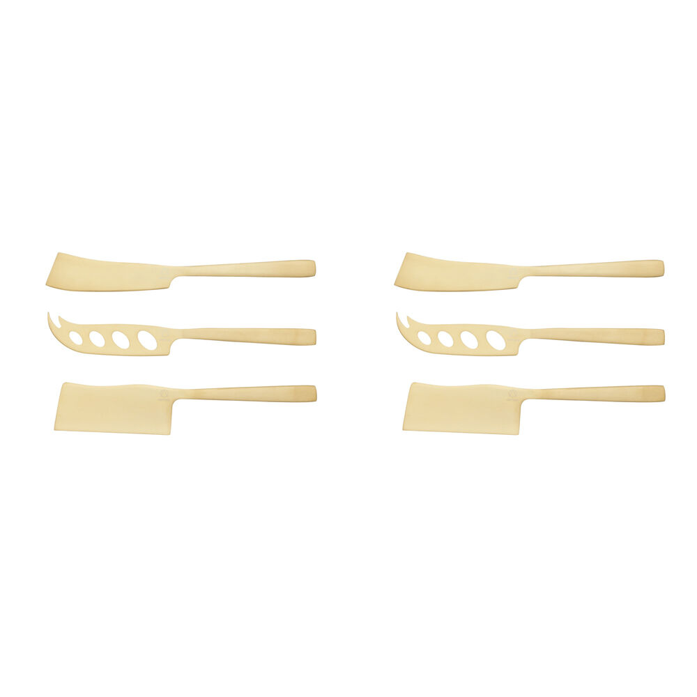 Artesa 4PK Artesa Set of Brass Finished Cheese Knives Dinner Party/Entertaining (2 Pack)