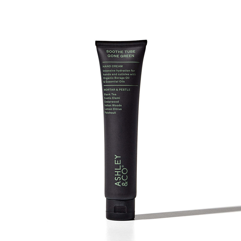 Ashley & CO Soothe Tube Gone Green 75ml Intensive Hand Cream Mortar & Pestle