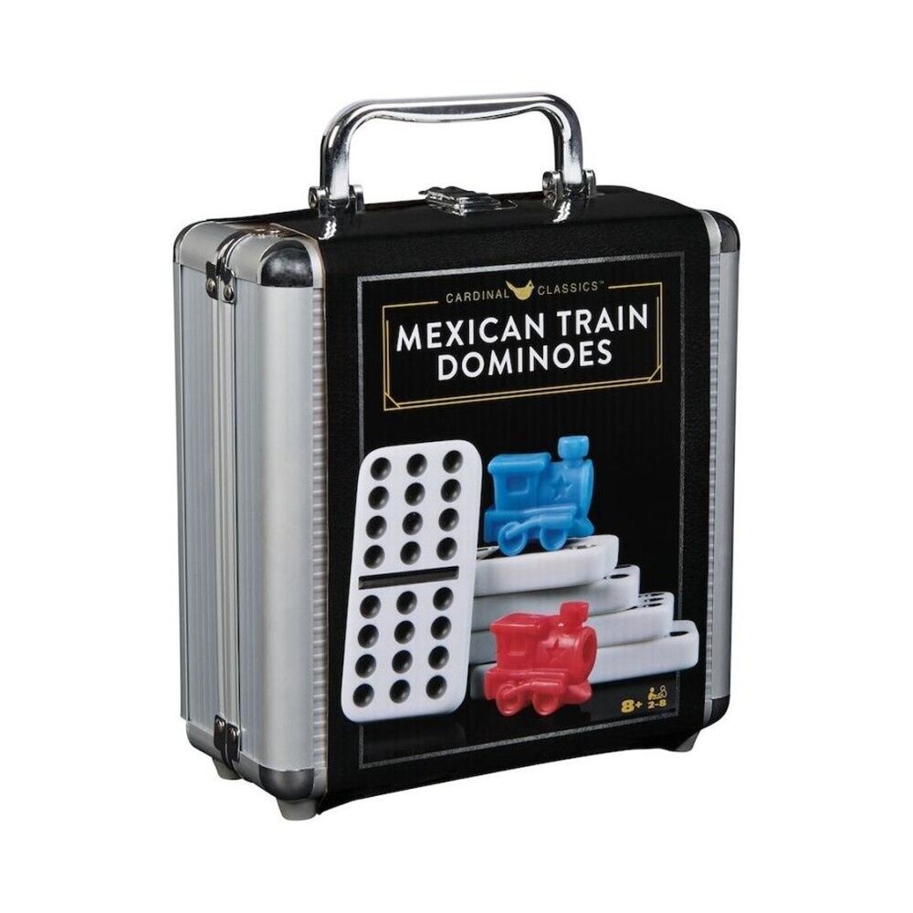 Cardinal Classics 2-8 Players 8y+ Mexican Train Dominoes Game w/Aluminum Case