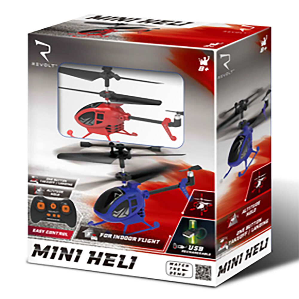 Wahu Revolt Radio Control Mini Helicopter Toy Kids/Children 14y+ 10.4x6cm Blue