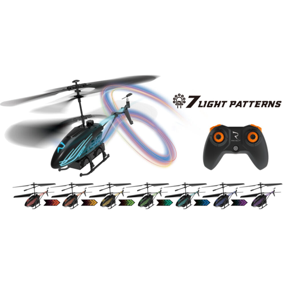 Wahu Revolt Radio AeroLume Helicopter Toy Kids 8y+ 22.6x10cm Black — image 2