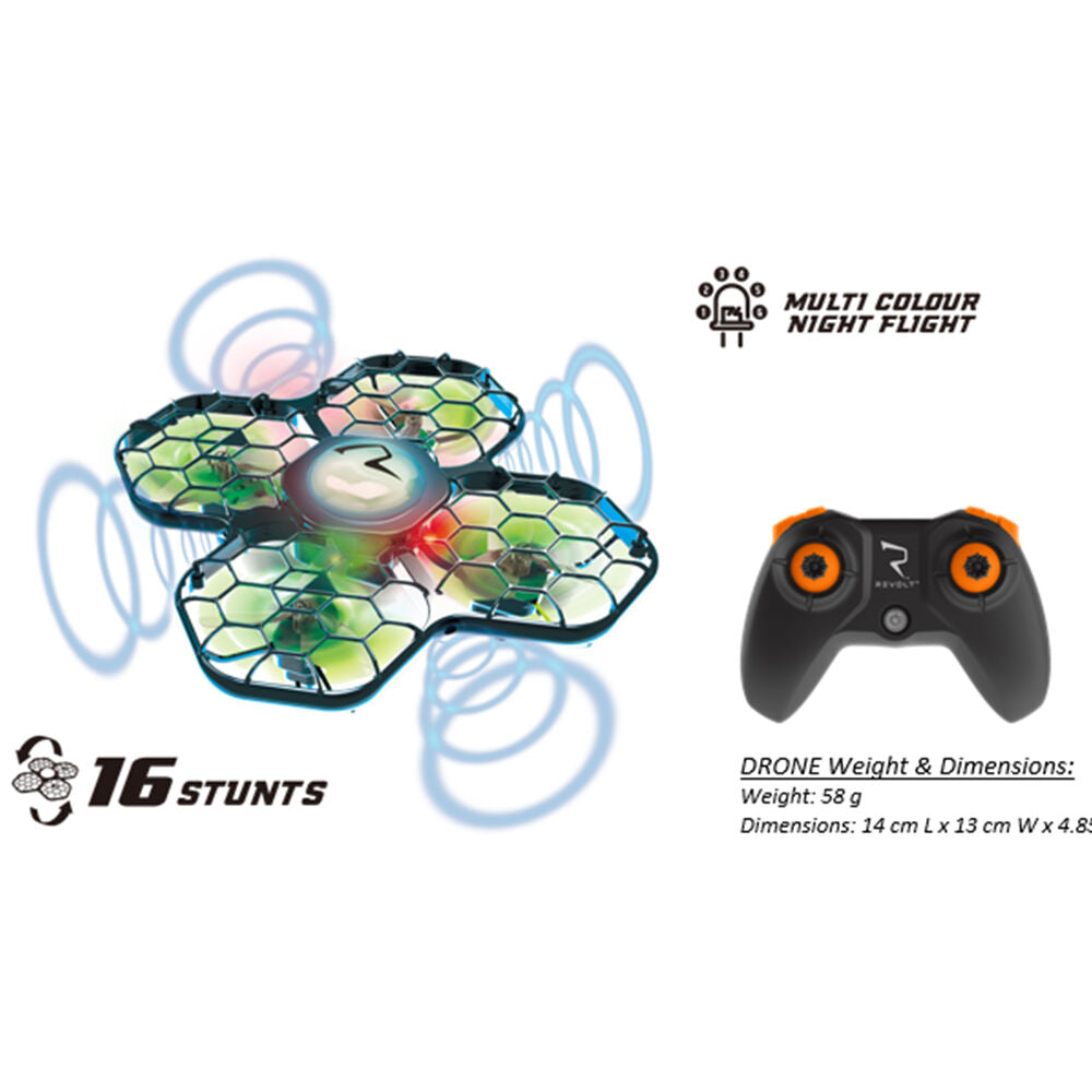 Wahu Revolt Radio Control Orbitz Lumina Obstacle Advance Drone RC Toy Kids 8y+ 35cm — image 2