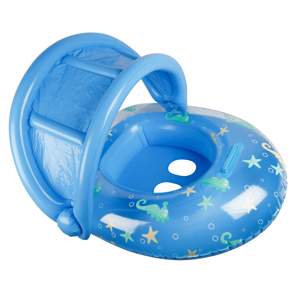 Airtime Sealife 90cm Canopy Float Pool/Beach Inflatable Raft Baby/Toddler Blue