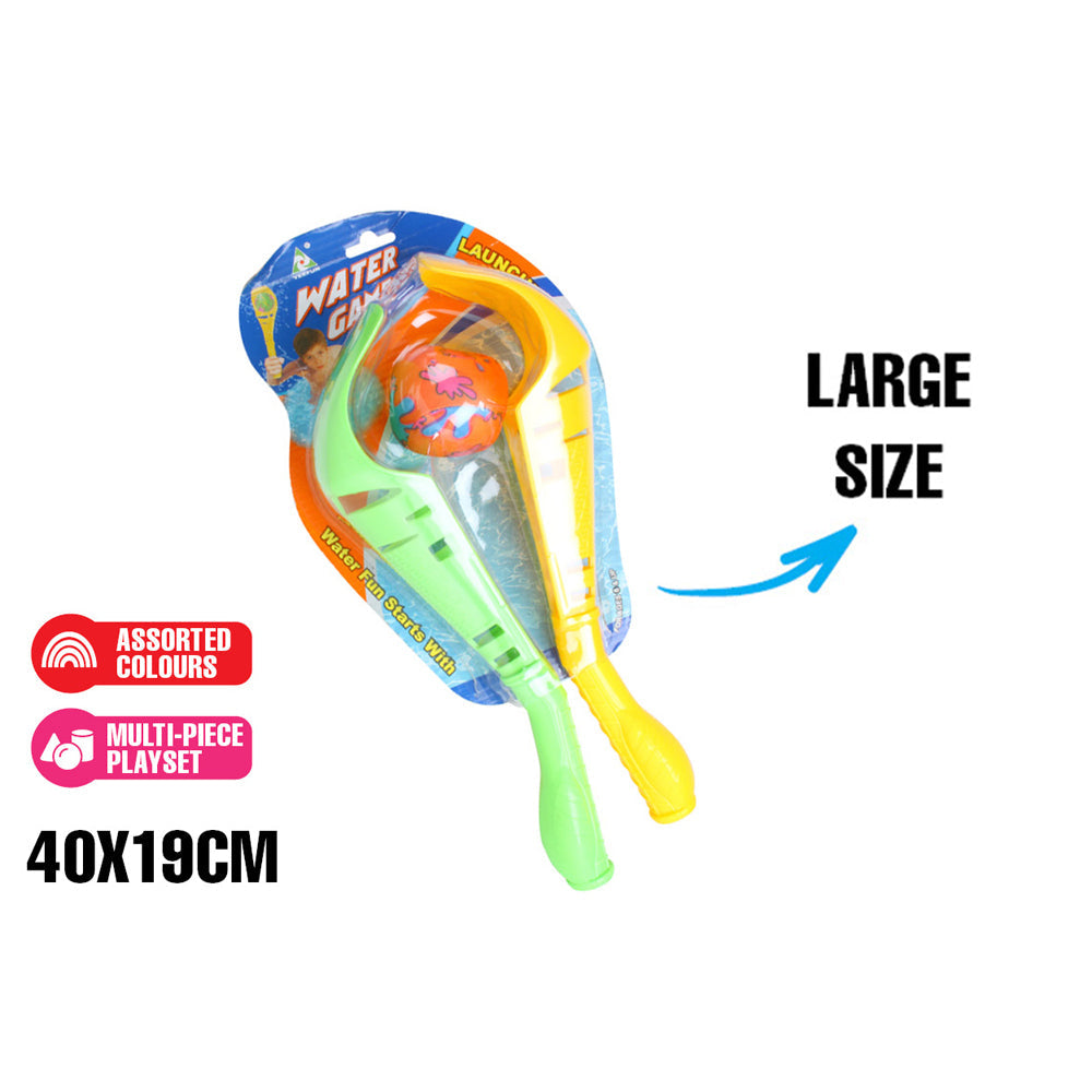 Airtime 40cm Launcher Water Game w/ Paddles & Ball Kids/Children Outdoor Toy 6y+ — image 2
