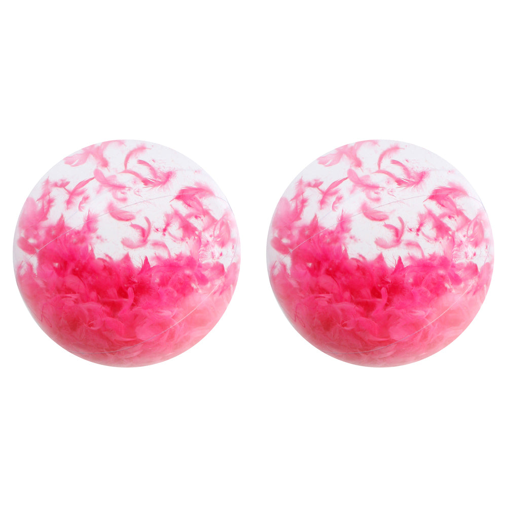 Airtime 60cm Light As a Feather Beach/Pool Ball Family Fun Outdoor Toy Pink (2 Pack)