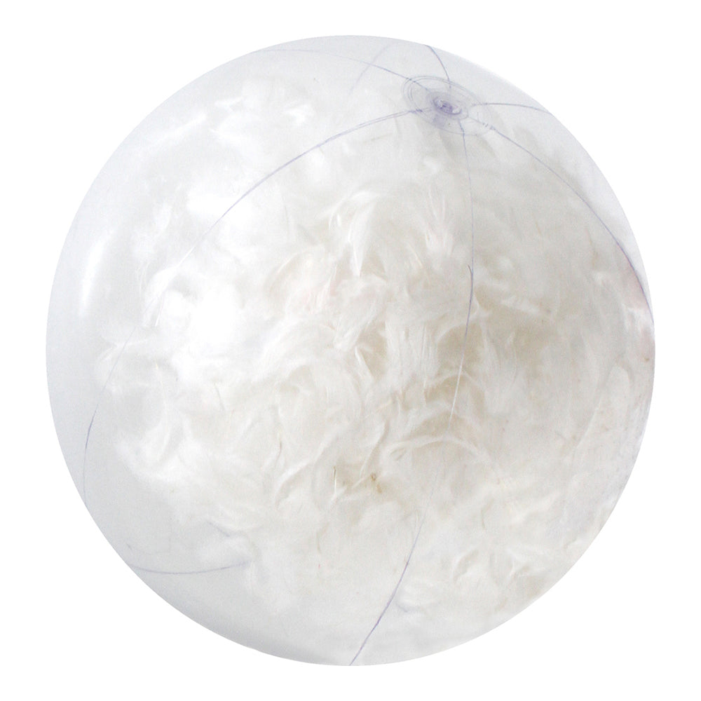 Airtime 60cm Light As a Feather Beach/Pool Ball Family Fun Outdoor Toy White (2 Pack) — image 2