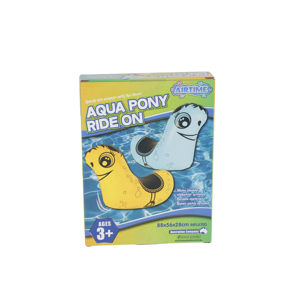 Airtime 88cm Aqua Pony Swimming Pool Floater Kids/Children 3y+ Assorted — image 2