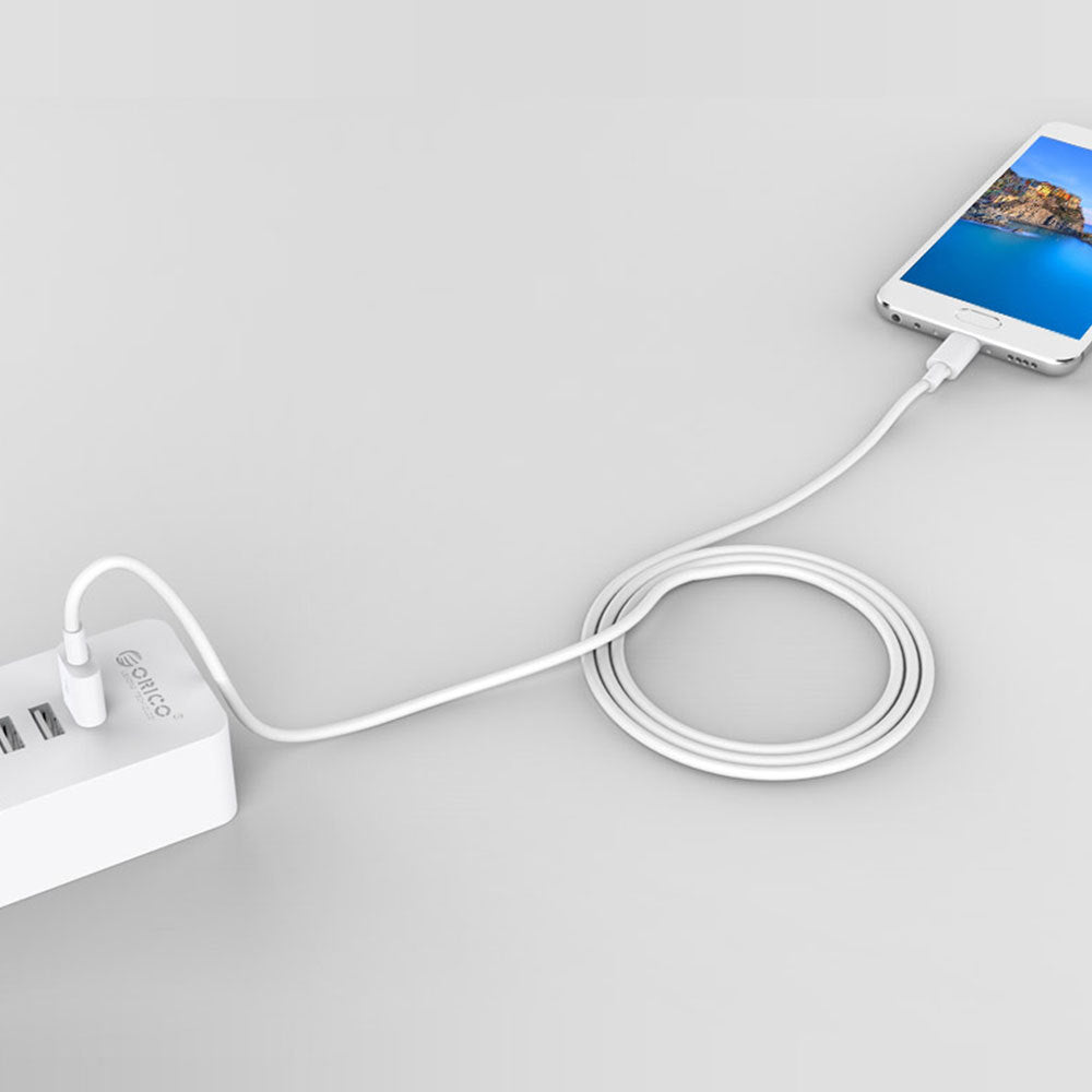Orico ATC-10 White 1m USB to Type-C Charge/Data Sync Cable for Smartphone (2 Pack) — image 5