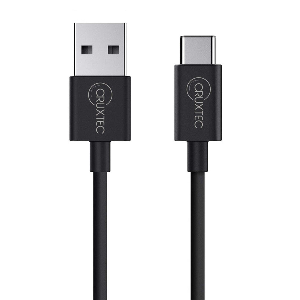 Cruxtec 1m USB-A 2.0 Male to USB Type-C Male Cable For Syncing/Charging Black (4 Pack) — image 3