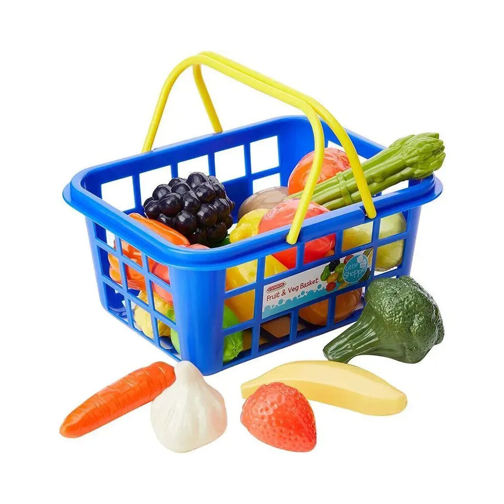 Casdon Kids 3y+ Fruit & Vegetable Pretend Grocery Shopping Basket Toy — image 5