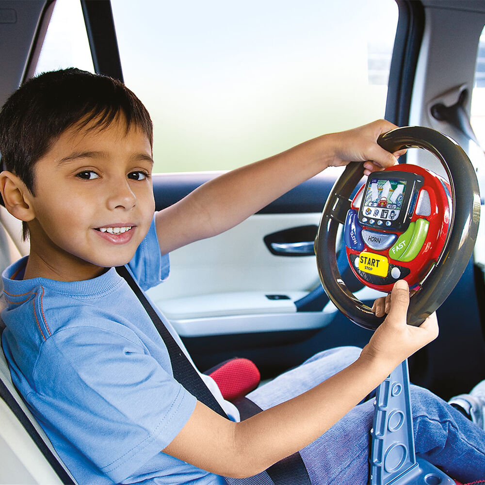 Casdon Sat Nav Steering Wheel Role-play Interactive Driving Toy Kids 3y+ Black — image 4