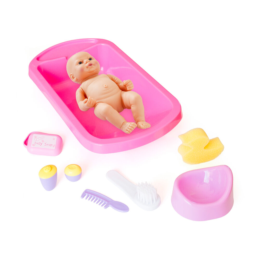 Casdon Kids Toddler 3y+ Pink Role-play Doll Care Toy Baby Bath & Potty Set — image 2