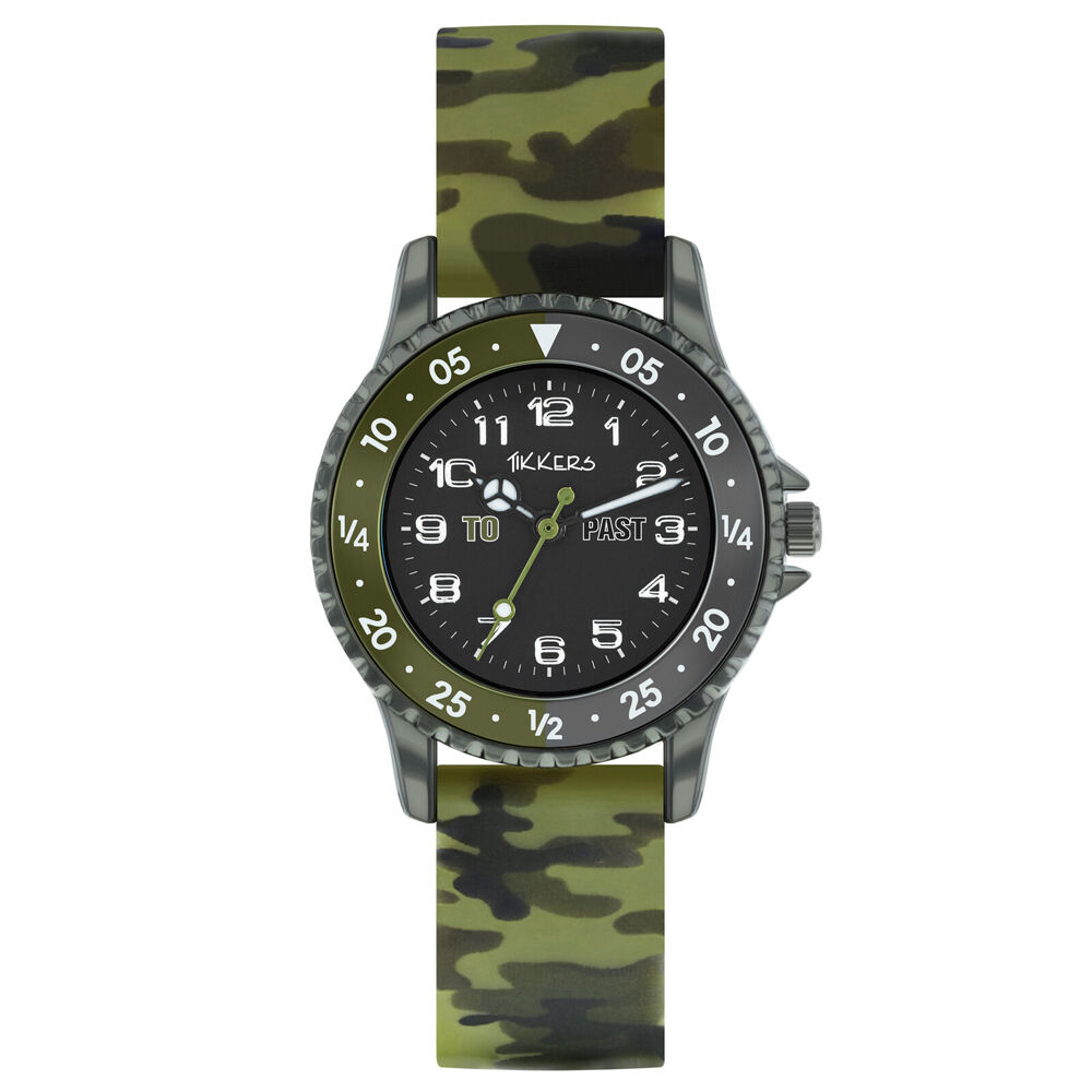 Tikkers Time Teacher Adventure Watch w/ Camo Silicone Bands - Camouflage