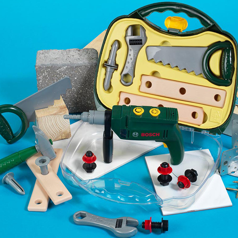 Bosch Toy Tool Case w/ Hammer Drill Toy Kids/Children Pretend Play Set 3y+ — image 2