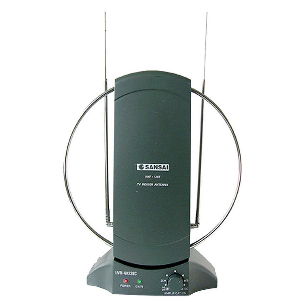 Sansai Amplified Indoor TV Antenna Uhf/vhf/hdtv Digital/Analog Reception/Channel