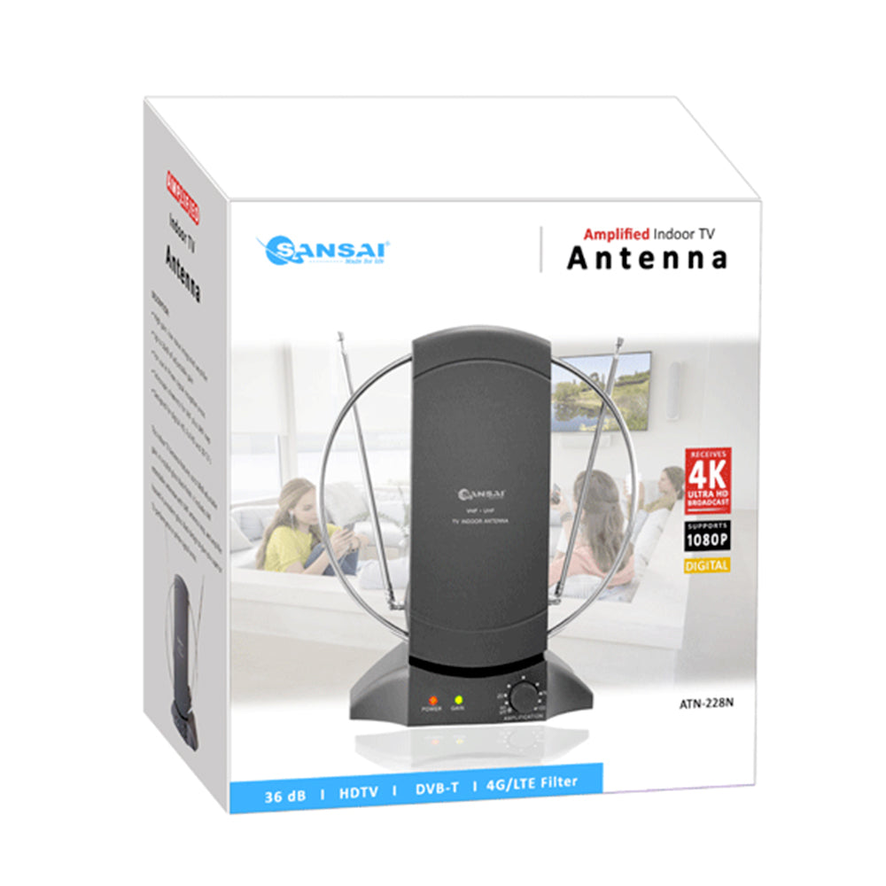 Sansai Amplified Indoor TV Antenna Uhf/vhf/hdtv Digital/Analog Reception/Channel — image 3