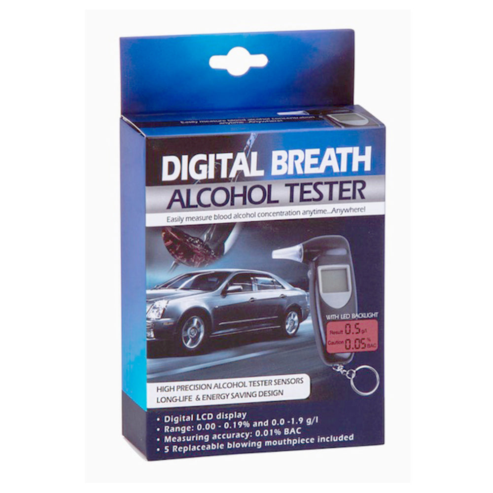 Digital Breath Alcohol Professional Tester LCD Analyser/Breathalyser Test BLK (2 Pack) — image 2