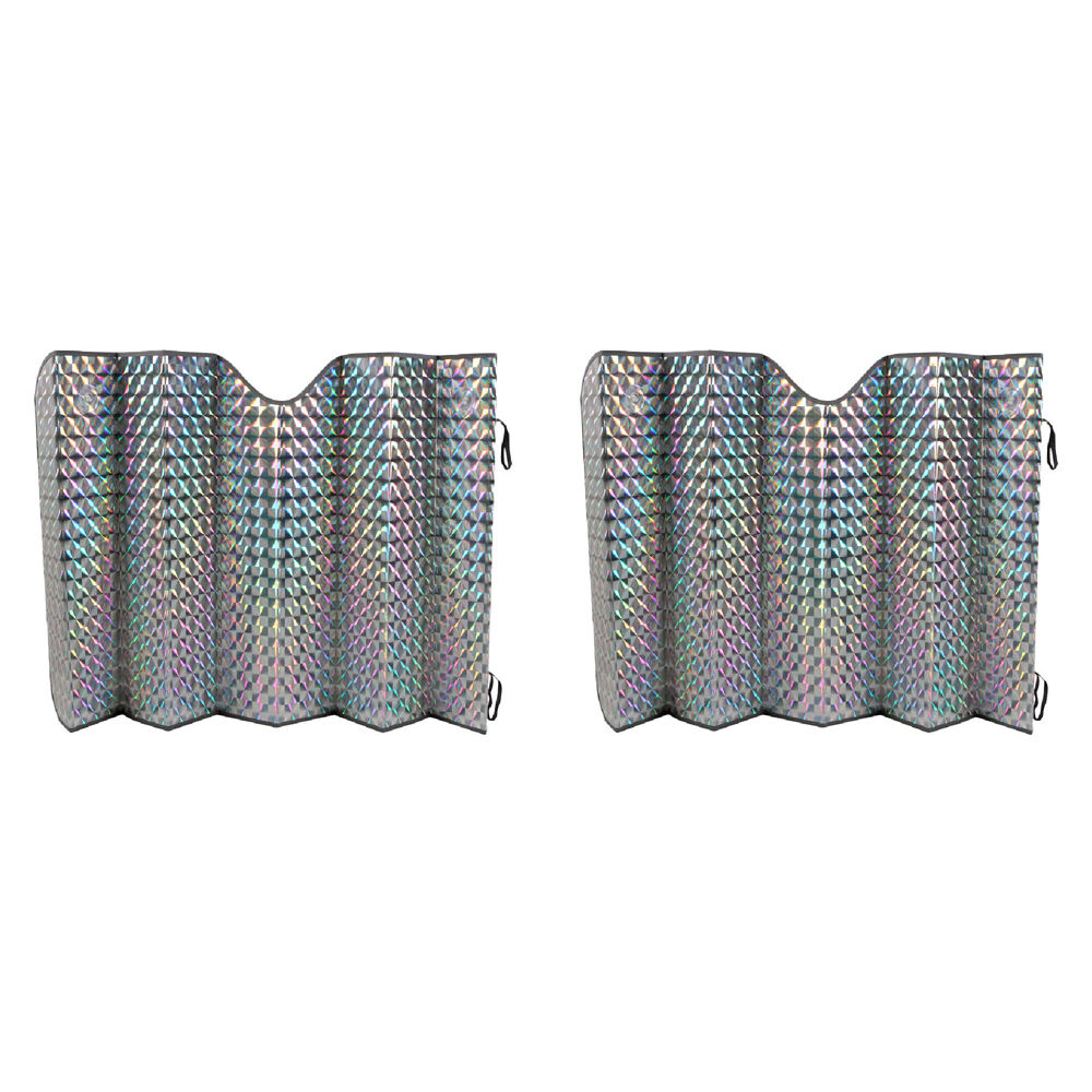 Autostyle Car Front Window Laser Sunshade Cover 140x70cm Assorted (2 Pack)