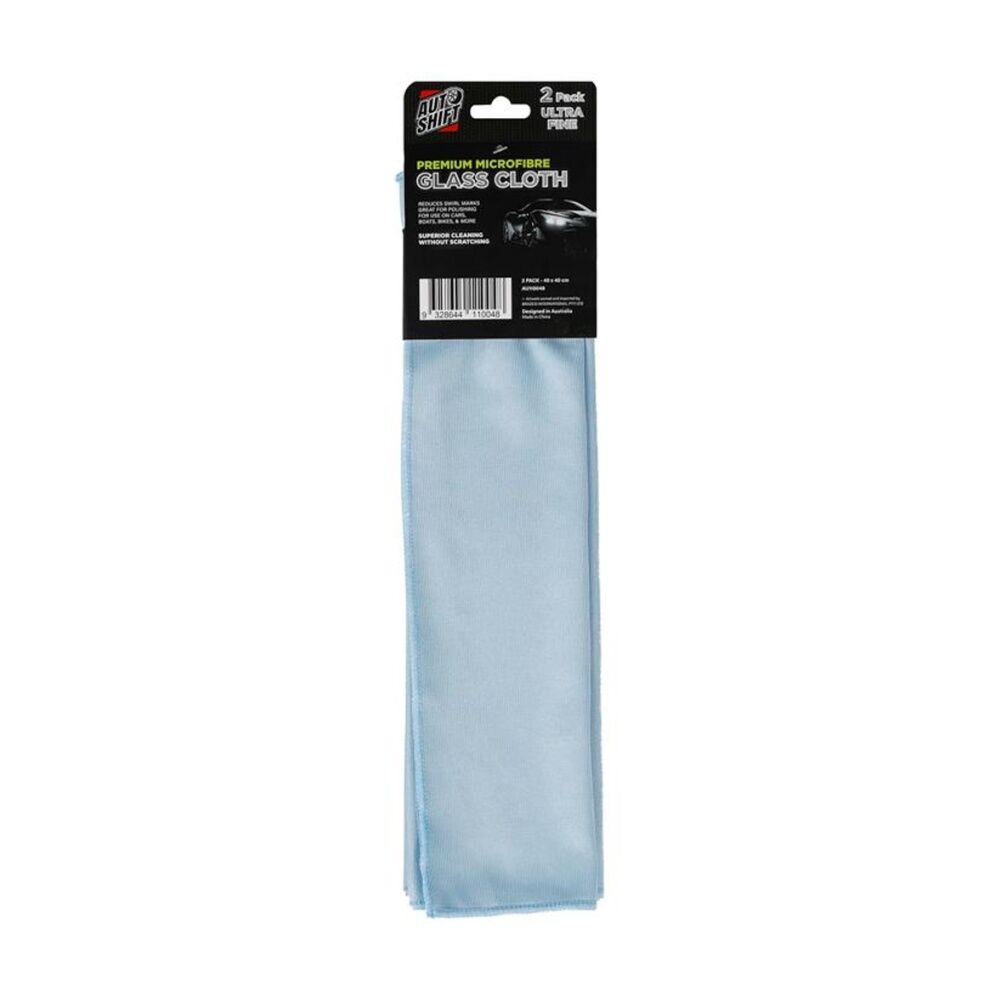 Autoshift 2PK AutoShift Premium Microfibre Glass Cloth Car Cleaning Accessory 40x40cm (12 Pack) — image 3