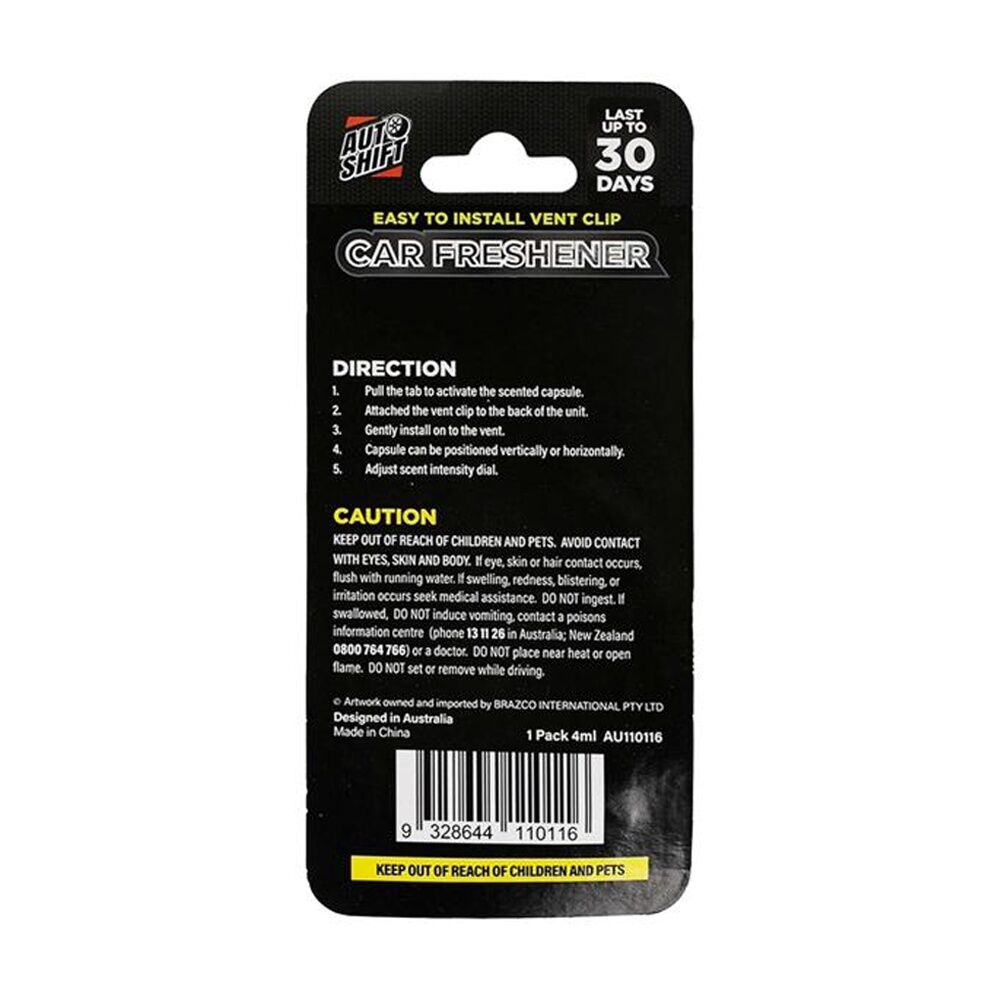 Autoshift Car Air Freshener w/Vent Clip 30 Days 4ml Various Scents Assorted (24 Pack) — image 4