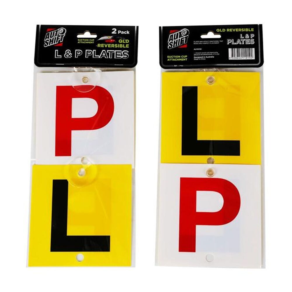 Autoshift QLD Reversible Learner & Probationary Plates w/Suction Cup (2 Pack) — image 2