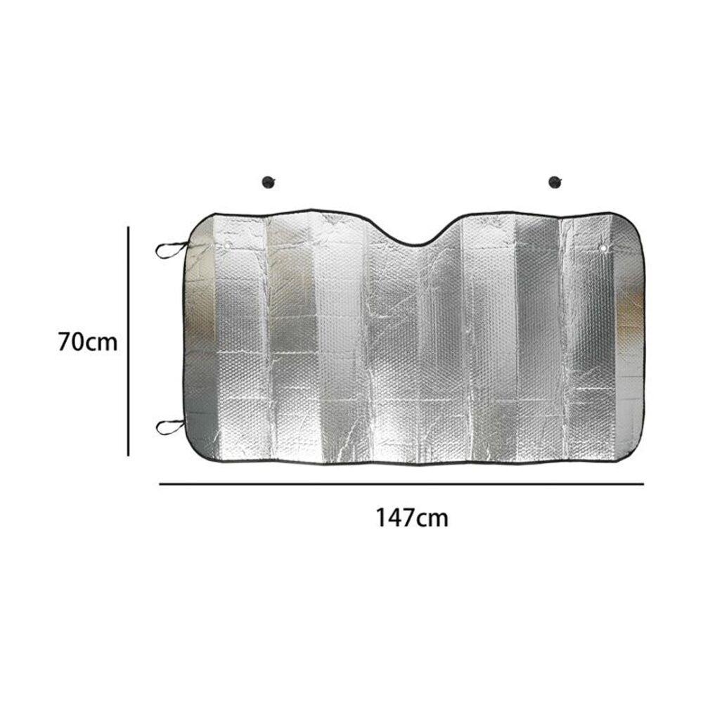 Autoshift 147x70cm Silver Foldable Windscreen Sunshade Vehicle Accessory — image 3