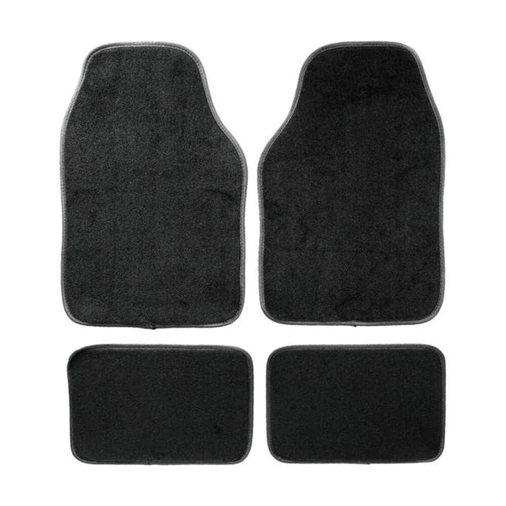 Autoshift Universal Fit Car Floormats Front & Rear Seats Black Carpet (4 Pieces) — image 2