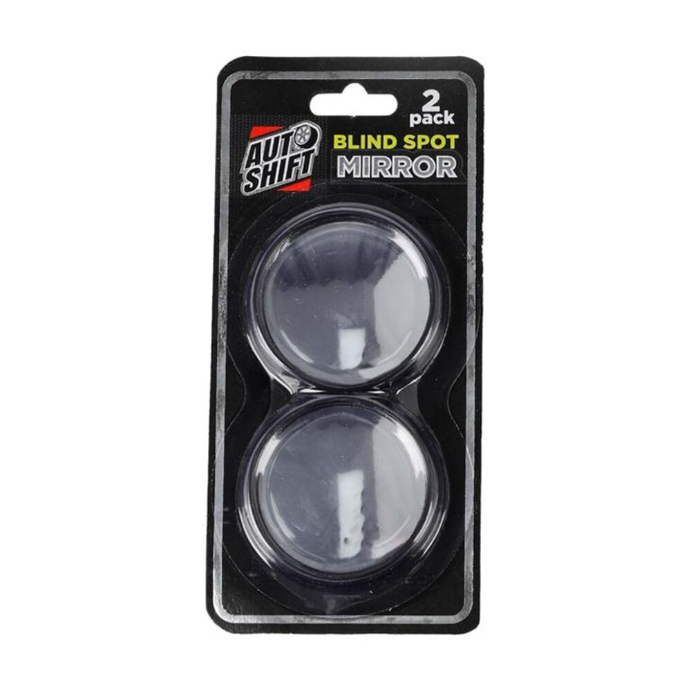 Autoshift Adhesive Blind Spot Mirrors for Car Vehicle Safety Accessory (2 Pack)