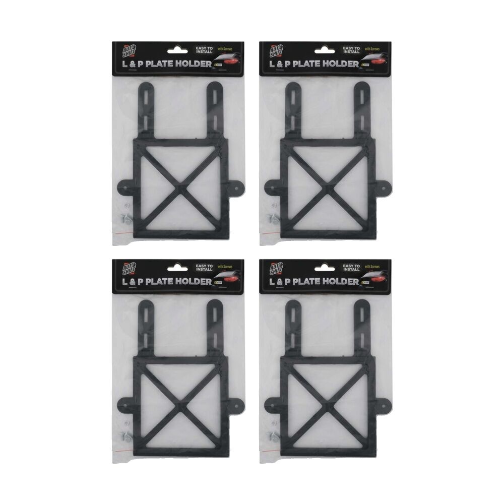 Autoshift Easy Install Learners & Probationary Sign Licence Plate Holder (4 Pack)