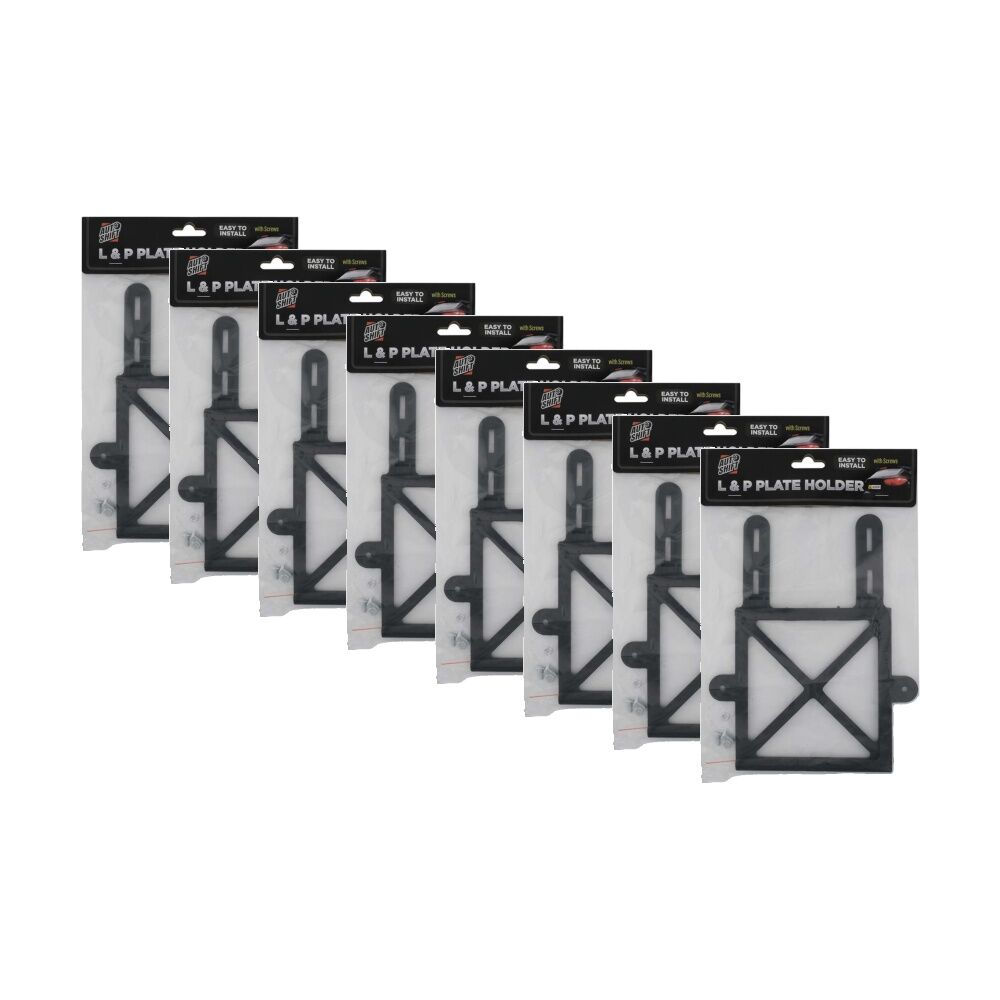 Autoshift Easy Install Learners & Probationary Sign Licence Plate Holder (8 Pack)