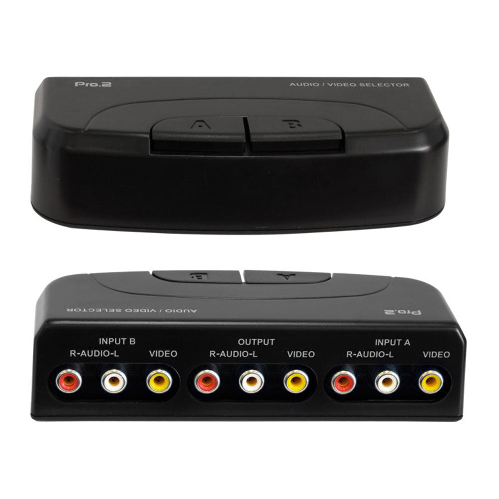 Pro2 AV RCA Video Audio 2-way Selector/Adapter/Switcher/Splitter Box Hub Input/Output — image 2