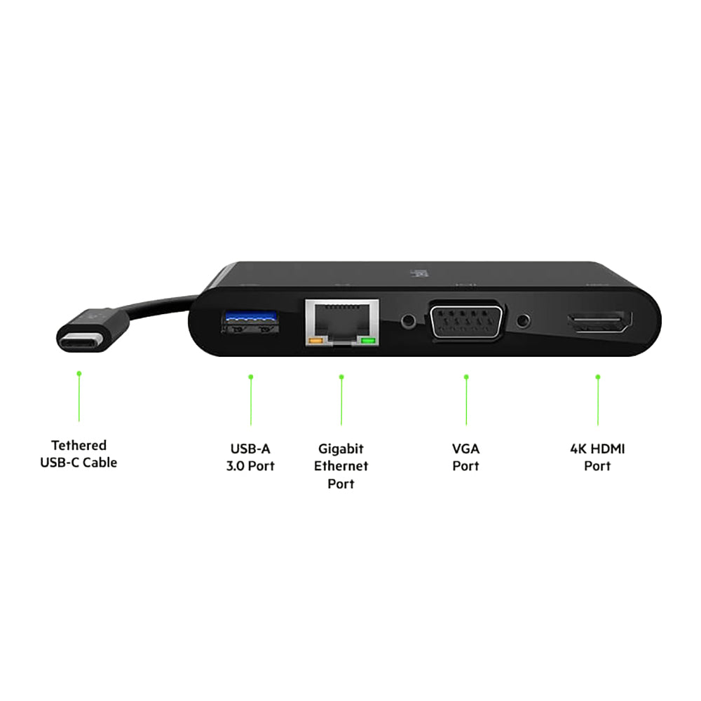 Belkin USB-C Multimedia Charge Adapter 100w Accessory For MacBook Air Black — image 8