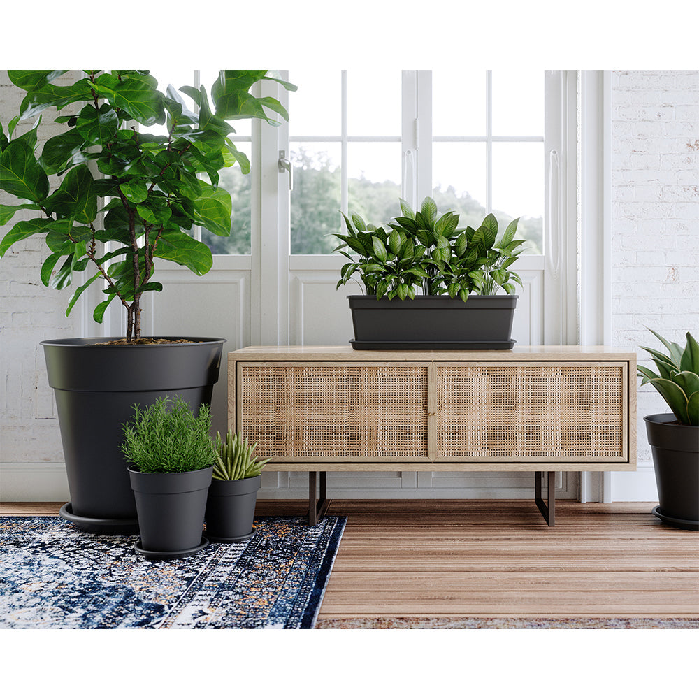 Artevasi Madagascar Plastic Indoor/Outdoor Garden Plant Pot 13x12.4cm Anthracite — image 5