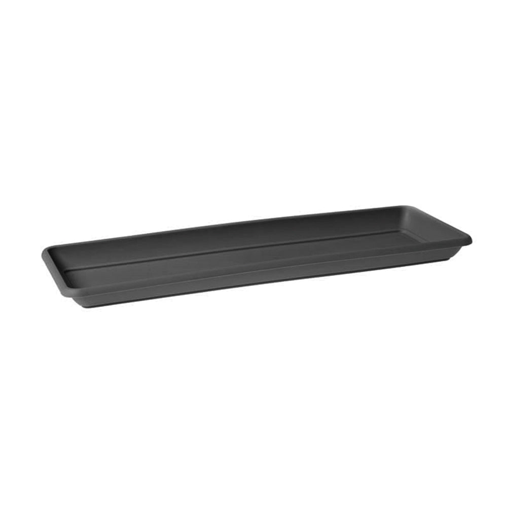 Artevasi Veneza Plastic Rectangle Indoor/Outdoor Saucer f/Pot 47.4cm Anthracite