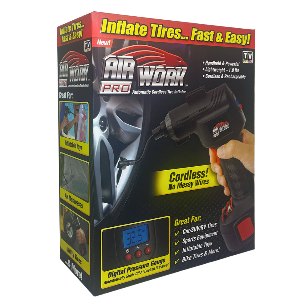 Airwork Pro Air Work Pro Automatic Electric Cordless Portable Tire Inflator Air Compressor