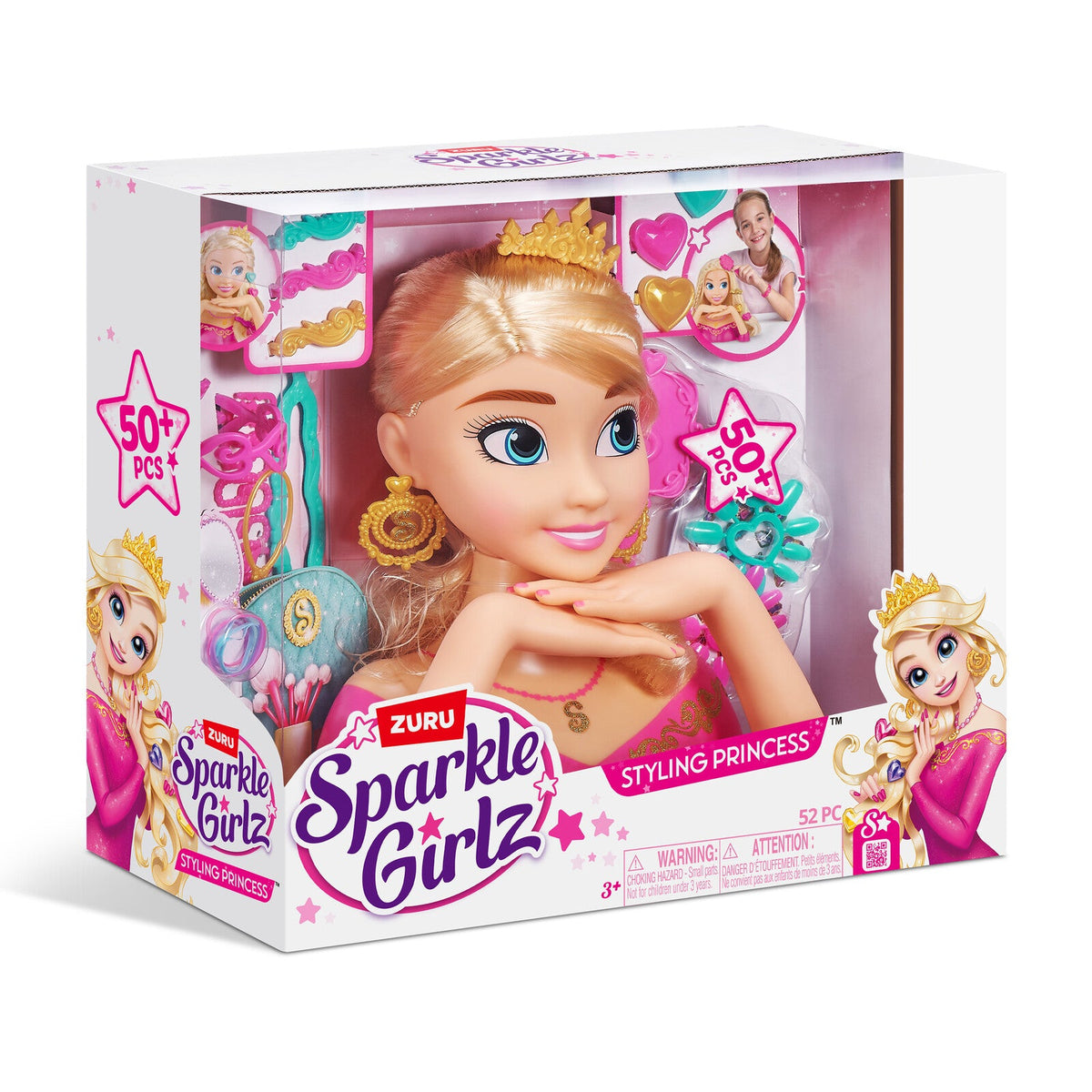 Zuru Sparkle Girlz Kids/Children Fashion Styling Head w/Fantasy Nail Design 3+ — image 3