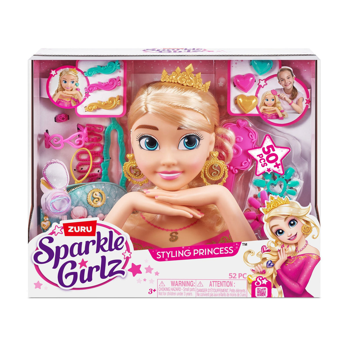 Zuru Sparkle Girlz Kids/Children Fashion Styling Head w/Fantasy Nail Design 3+ — image 2