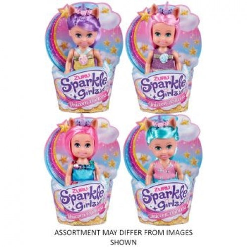 Zuru Sparkle Girlz 4.7" Unicorn Princess Cupcake Doll Toy Children Assort 3+ — image 2