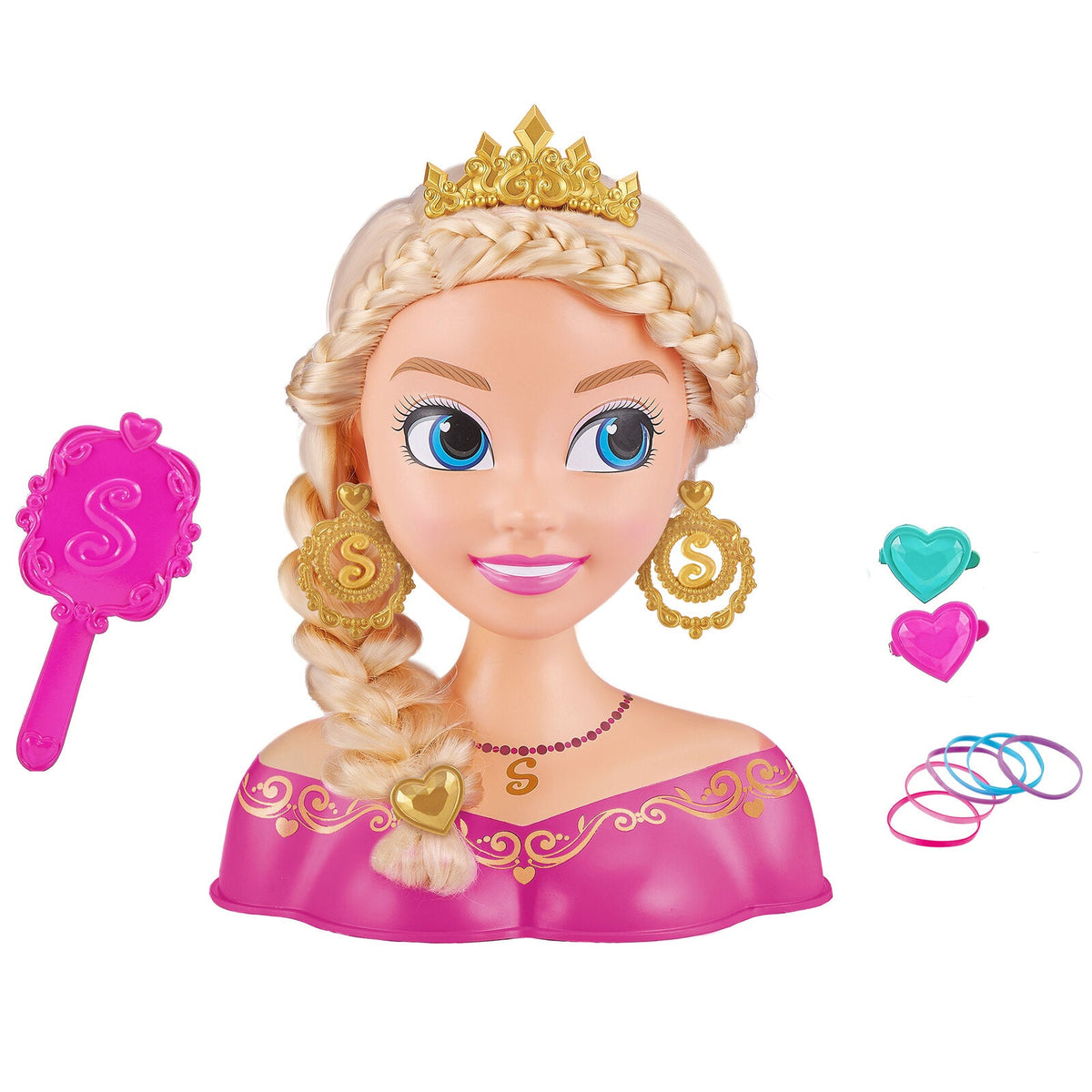 Zuru Sparkle Girlz Hair Styling Doll Princess Head 3+ Kids Toy w/ Accessories — image 2