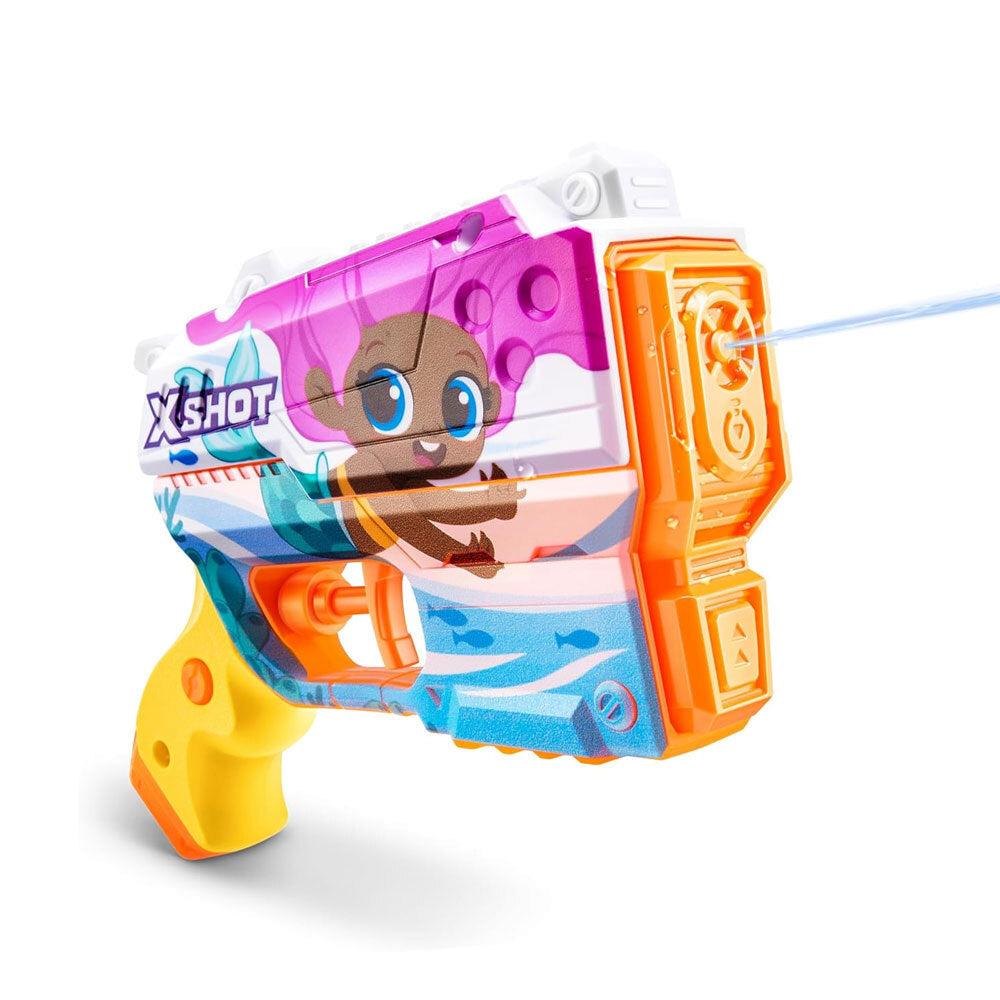 Zuru Xshot Fast Fill Skins Water Gun Blaster Kids Outdoor Toy Assorted 3+ (3 Pack)