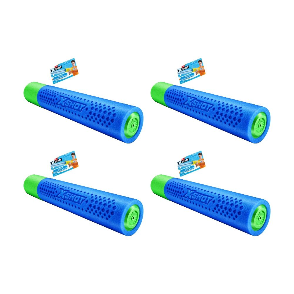 Zuru Xshot Water Warfare Foam Blaster Small Gun Kids/Children - 5y+ Assorted (4 Pack)