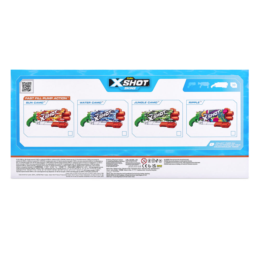 Zuru X-Shot Fast Fill Skins Water Gun Pump Action Kids/Children Toy Assorted 5+ — image 4