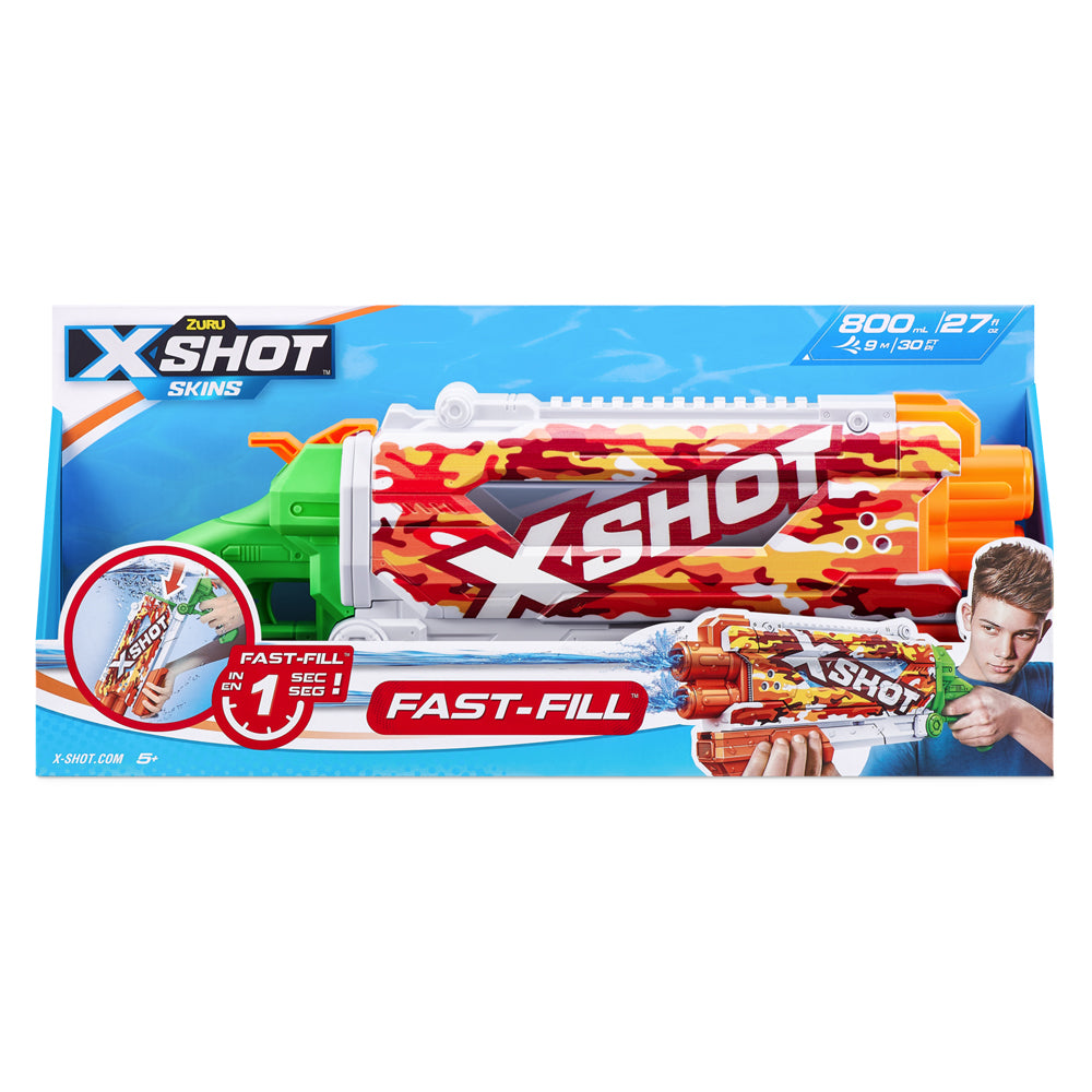 Zuru X-Shot Fast Fill Skins Water Gun Pump Action Kids/Children Toy Assorted 5+ — image 2